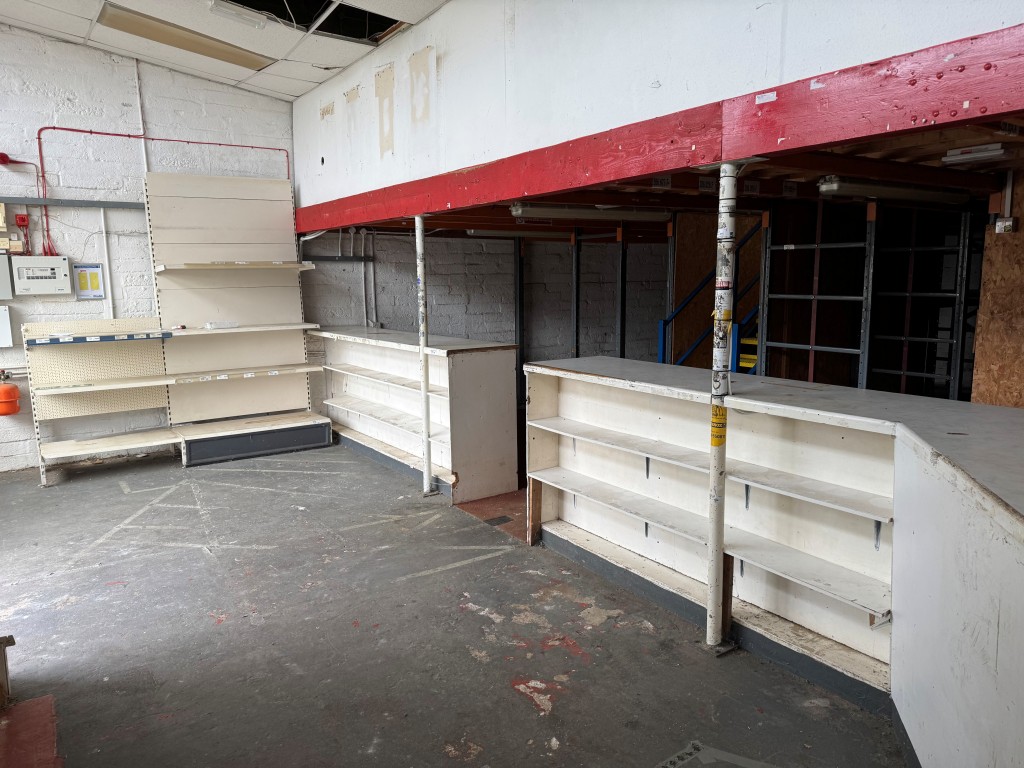 Lot: 76 - FREEHOLD VACANT TWO STOREY COMMERCIAL UNIT WITH GATED YARD - Internal View Showing the Former Trade Counter